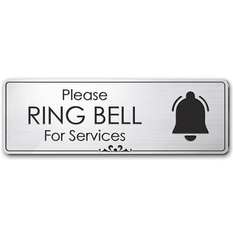 Please Ring Bell For Service Sign Office Ring For Assistance Etsy