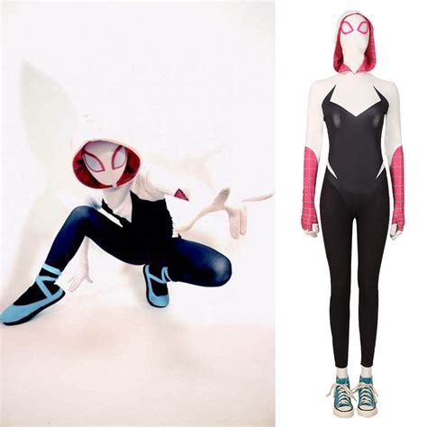 Gwen Stacy Costume Spider Man Across The Spider Verse Cosplay Spiderma Accosplay