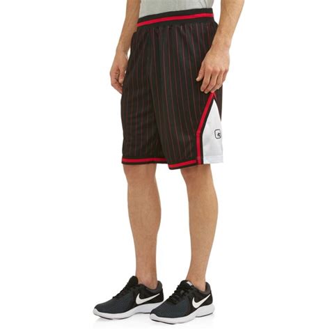 And1 Big Mens Striped Mesh Basketball Shorts