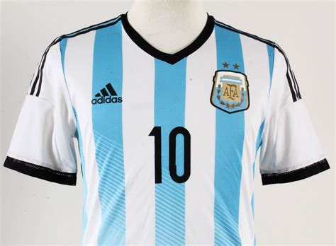 Lionel Messi Game Worn Jersey Argentina 2014 Coa 100