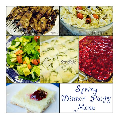 Get the recipe for turkey tacos ». Spring Dinner Party Menu