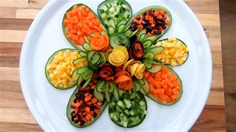Handmade Salad Decoration Fruit And Vegetable Carving Garnish Youtube