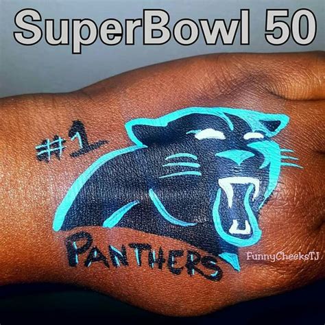 Panthers Design Carolina Panthers Team Nc Panthers Face Painting