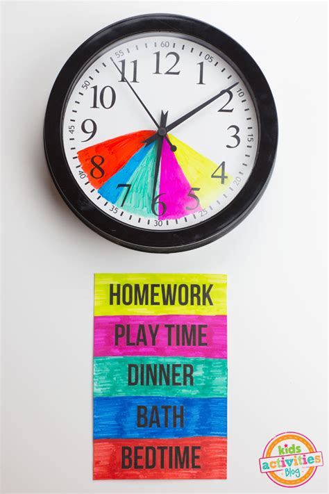 This After School Routine Clock Will Help Kids To Stay On Schedule