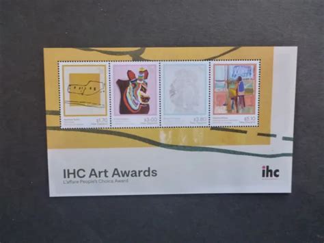 New Zealand 2022 Ihc Art Awards 4 Stamp Mini Sheet Mint Stamps 1533