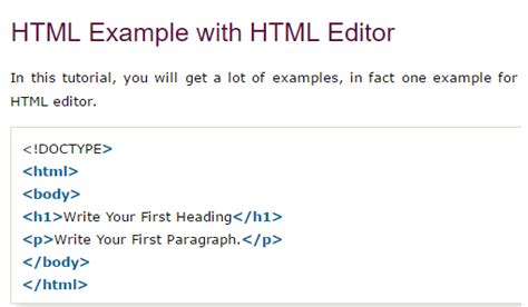 Formatting How To Display Html Code In A Html Page In A Formatted