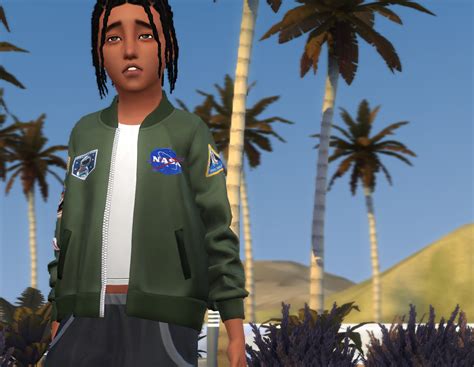 Kid Uni Bomber Jacket For The Sims 4