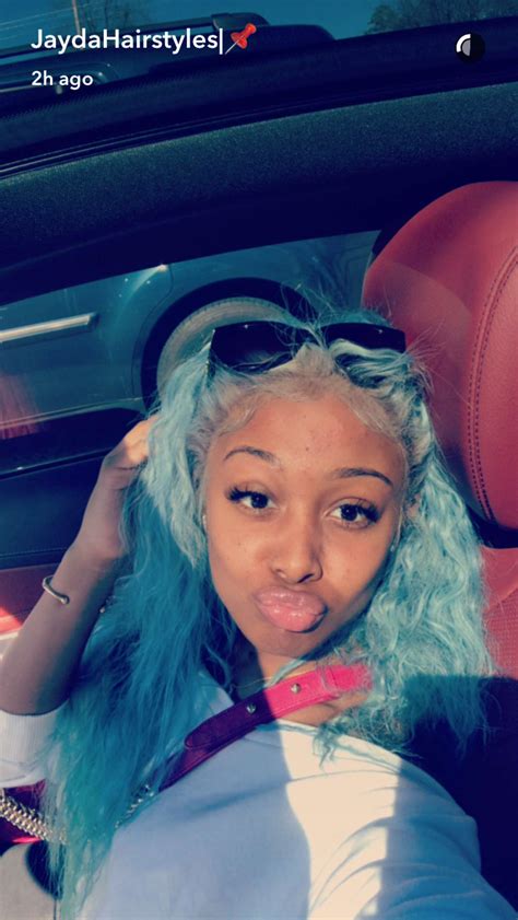 Jaydahairstyles Baddie Hairstyles Blue Hair Hair Beauty