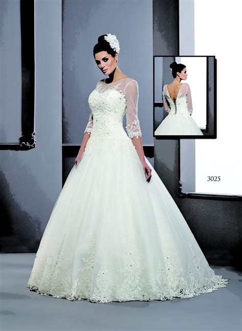 Three Quarter Sleeve Wedding Dresses Darius Cordell Fashion Ltd