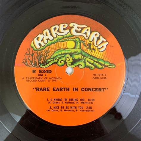 Rare Earth Rare Earth In Concert 1971 Vintage Vinyl Record Etsy