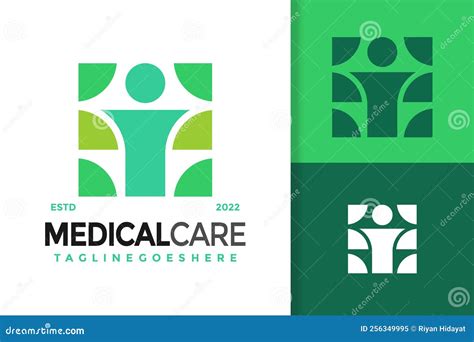 People Medical Care Logo Design Brand Identity Logos Vector Modern