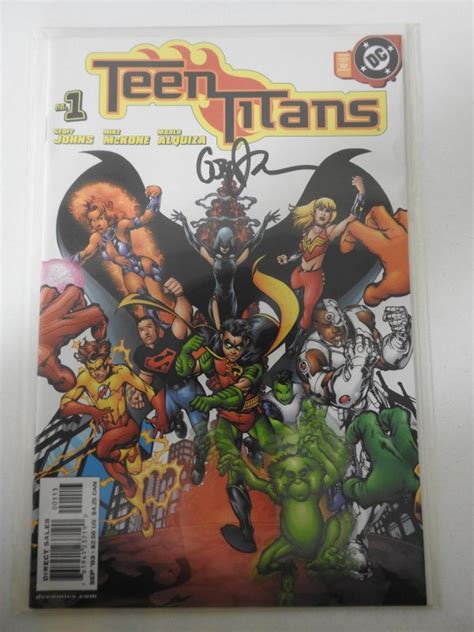 Teen Titans 1 Third Printing Signed No Coa Comic Books Modern Age