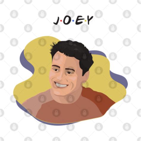 Joey Tribbiani Friends Tv Show Portrait Illustration Friends Tv Show
