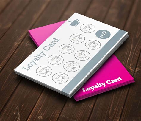 custom loyalty card printing free templates