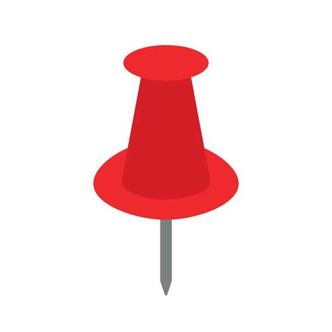 Animated Red Push Pin Board Icon Clipart Vector 8957234 Vector Art At