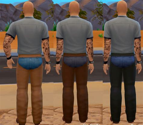 My Sims 4 Blog Leatherchap Pants Recolour By Metalfenix