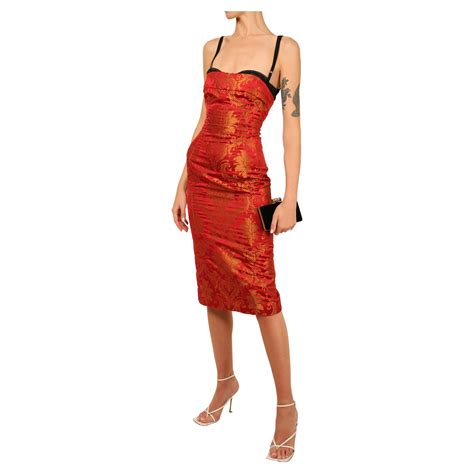 Dolce And Gabanna D G Satin Bustier Corset Dress For Sale At Stdibs