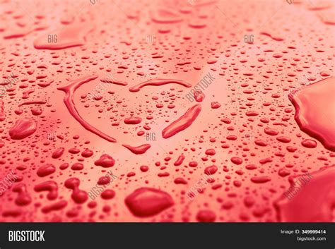 Heart Made Water Drops Image And Photo Free Trial Bigstock