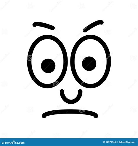 Line Emotional Smiley Emoji Vector Icon Sad Smiley Tears Sorrow