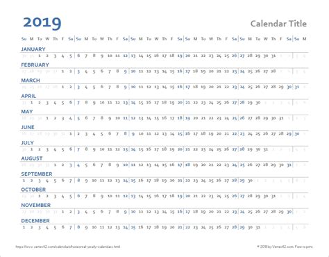 Remarkable Vertex42 Calendar Template For Excel Printable Blank
