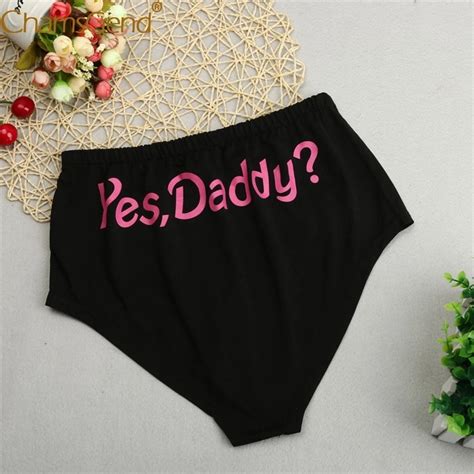 Chamsgend Intimates Women Sexy Hot Underwear Yesdaddy Print Lingerie Underpants Knickers
