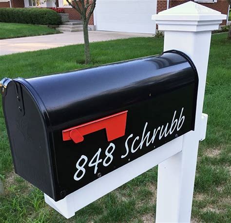 A landlord of a strip mall or industrial park could save money and waiting time by having a janitor or other employee make the signage on site with local sign board material. Mailbox Lettering - Custom Vinyl Lettering - Do It ...