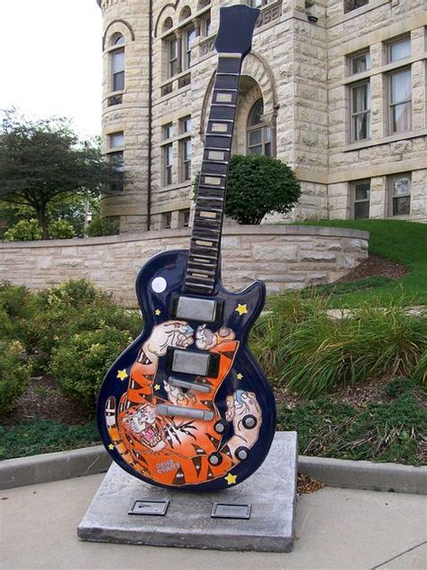 Guitar Statue Waukesha County Courthouse Waukesha Wisconsin