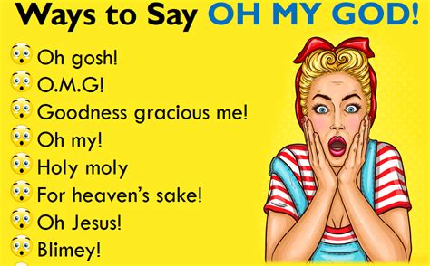 Funny Ways To Say Oh My God Learn English Learn English Words