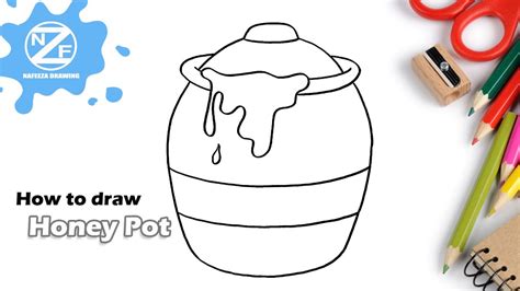How To Draw Honey Pot Youtube