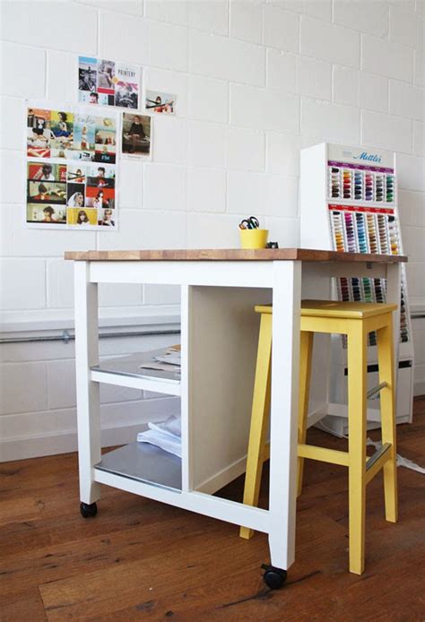 This look consists of the ivar foldable table unit ($199). Tilly and the Buttons: Cutting Table Hack