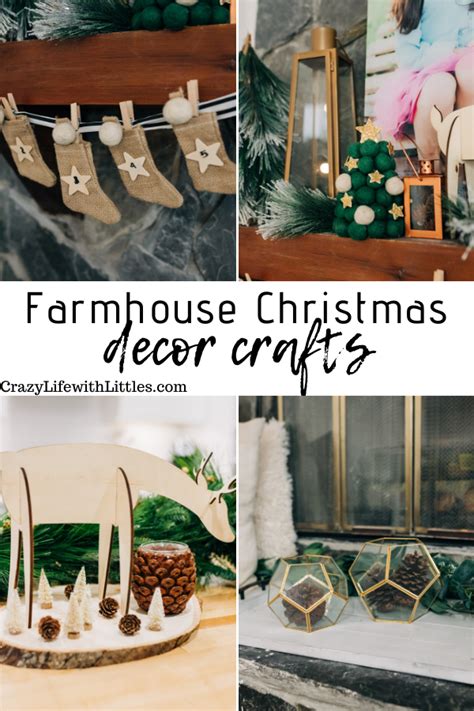 Farmhouse Christmas Decor Crafts Crazy Life With Littles