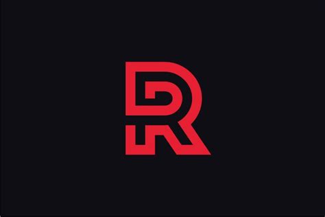 Red Line Letter R Logo 708357 Logos Design Bundles