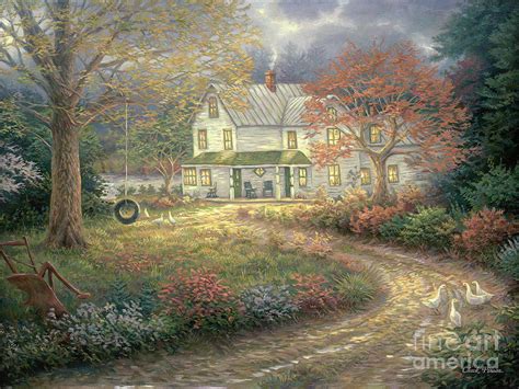 Mid Country Farmhouse Painting By Chuck Pinson Pixels