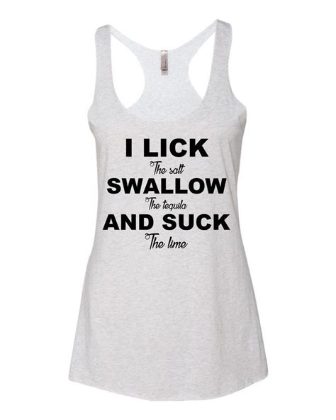Je Lèche Avaler Et Sucer Tequila Funny Womens Tank Top Etsy Teen