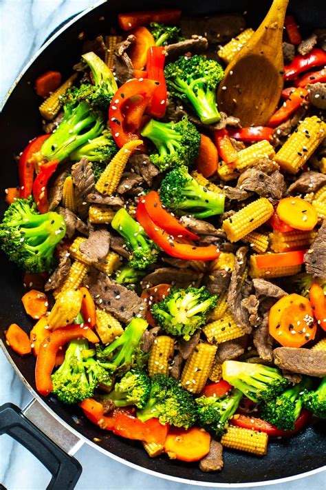Cooking up a piping hot stir fry dinner has never been simpler! The Easiest Beef Stir Fry (Plus 2-Ingredient Sauce!) - The ...