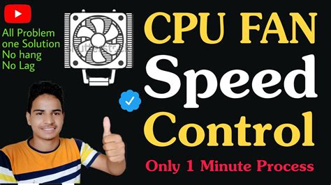 How To Control Cpu Fan Speed Cpu Fan Speed Increase In Windows ।। Cpu