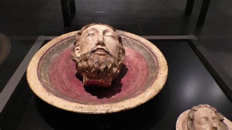 15th Century Northern Italy Platter With The Head Of John The Baptist Photo Taken At Museum