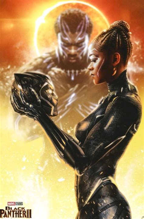 black panther 2 art imagines shuri wearing the suit in tribute to t challa boombuzz
