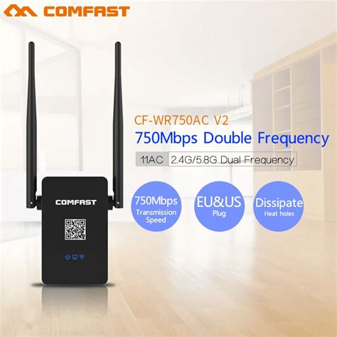 Comfast Dual Band Repeater 750Mbps 11AC Mini WIFI Extender Router WiFi