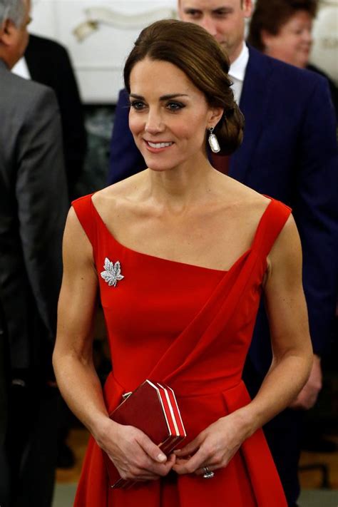 Kate Middleton Dazzles In Scarlet Cocktail Dress For Reception On