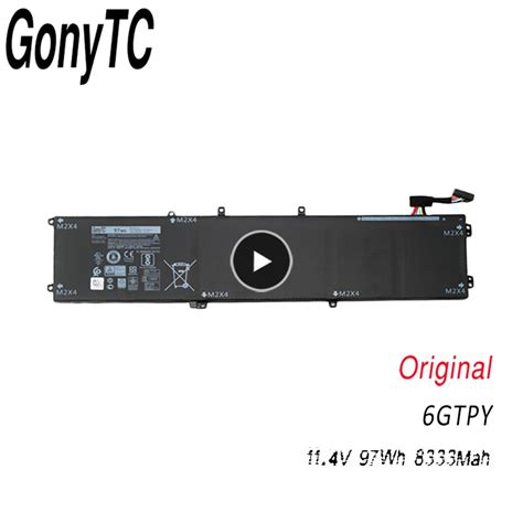 Gonytc 114v 97wh New Original Laptop Battery For Dell 5510 Xps 15 9550
