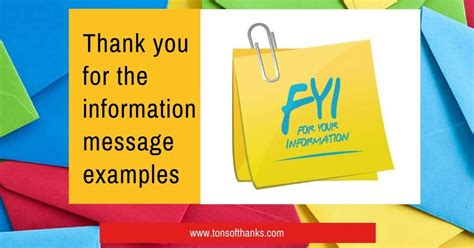 Thank You Note Messages Examples