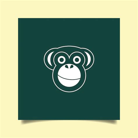 Premium Vector Monkey Face Logo