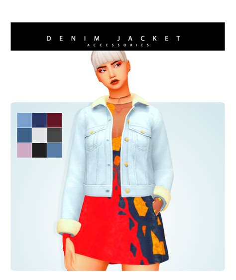 Crazycupcake Sims 4 Jacket Sims 4 80s Sims 4 Cc Accessories Jacket