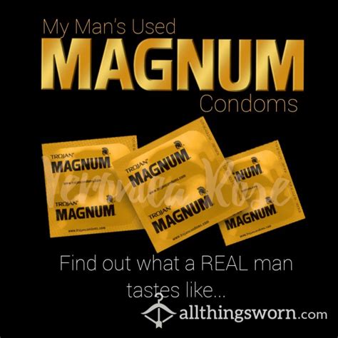 Buy Used Cumfilled Magnum Condoms