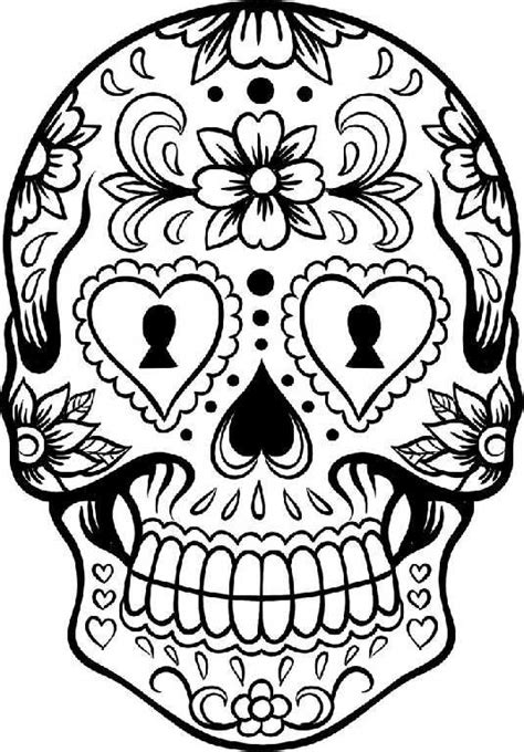 Today, i propose mexican skull coloring pages for you, this post is related with pumpkin coloring pages printable templates. sugar skull and mexican flowers coloring pages - Google ...