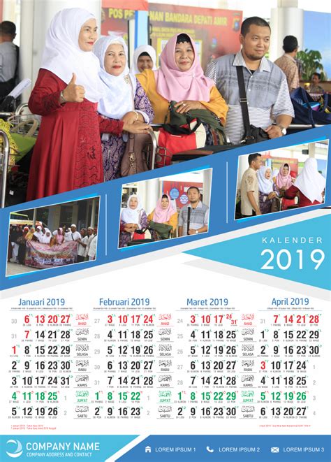 Download Desain Kalender 2019 Premium Desain Kalender Sekolah 2019