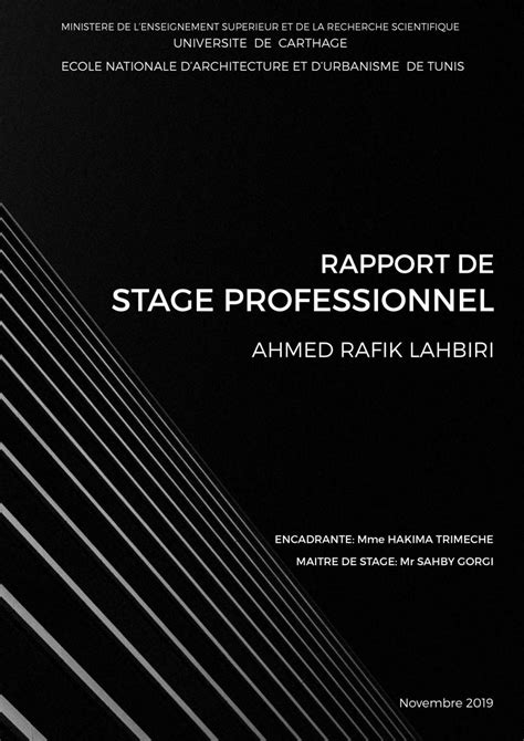 Rapport De Stage Professionnel Ahmed Lahbiri By Ahmed Lahbiri Issuu
