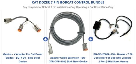 Bobcat 7 Pin Can To Cat Dozer Control Kit Skid Steer Genius