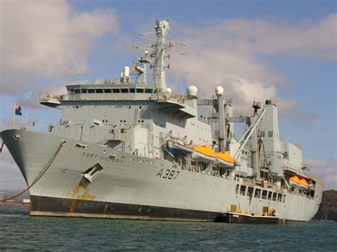 Royal Navy Royal Fleet Auxiliary Rfa Fort Victoria Stores Ship
